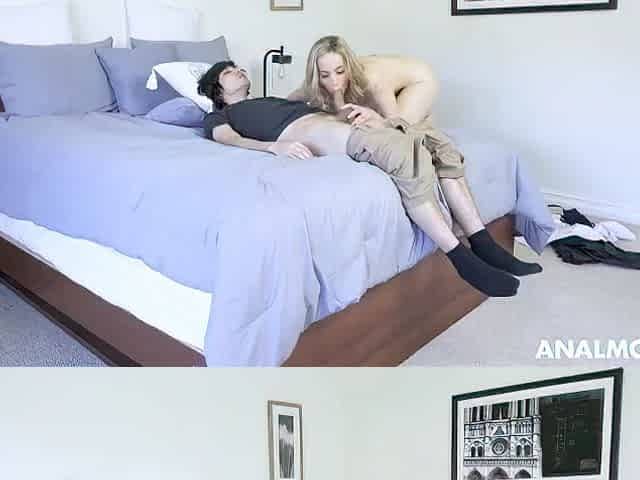 Milf Lilly James Sucks Stepsons Morning Wood And Begs For Anal Sex