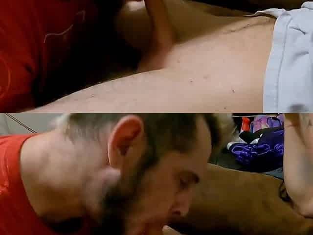 milking str8 Erichs BWC until that guy cums all over my face