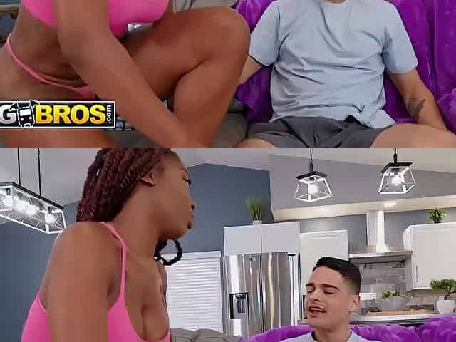 BANGBROS - Seductive Ceceswetdreams Corners Her Gamer Roommate With Large Booty Temptation