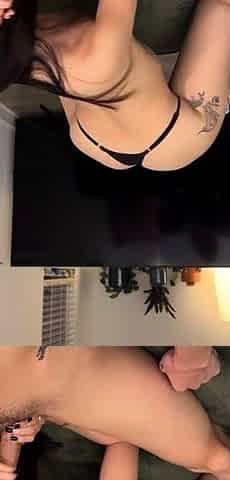 Delirious brunette whore riding big cock hardcore