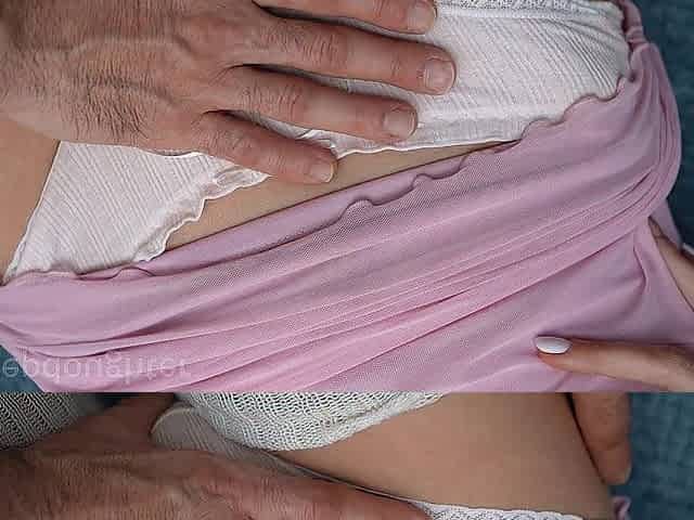 stepdaughter's vagina rubbing turns into sex and creampie