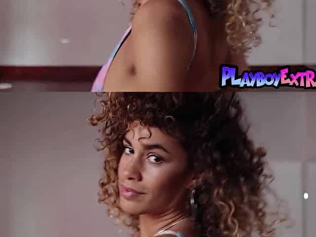 Petite titted exposed latin dancer shaking her bubble booty