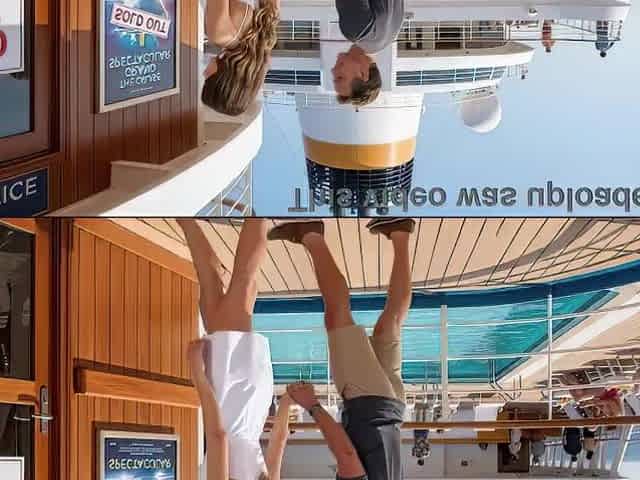 His wife got creampied in front of him on the cruise ship for show tickets ( AI Generated )