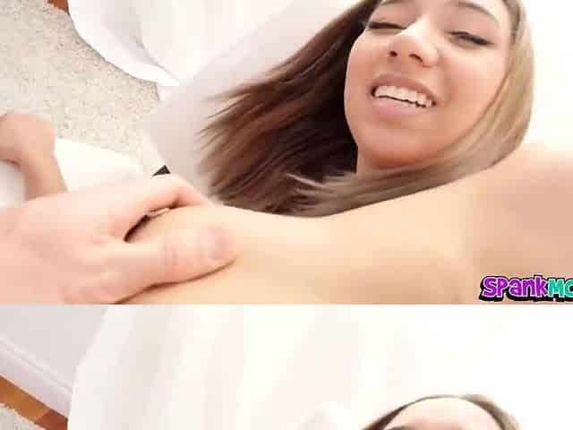 Dripping Wet Tight Pink Asian Pussy Fuck With Kimora Quin And Spank Monster