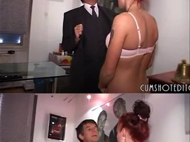 Submissive German Secretary Sucking Cocks And Piss