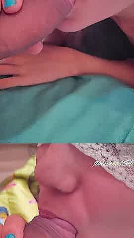 Amateur blow job