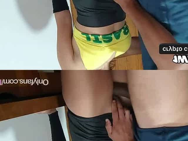 Cumming inwards a torrid Brazilian doll I met on the street
