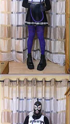 Sissy Monique - My fresh outfit & the fcck mask evo