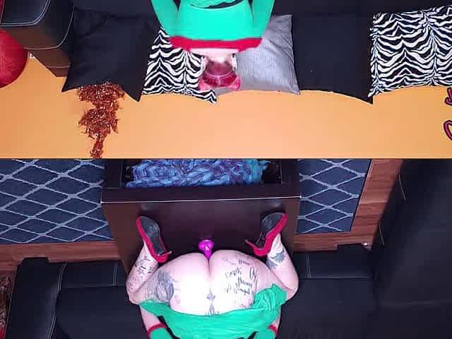 Corrina Karma is the Wicked Elf on the Shelf. FULL! Oral job, Fisting, Squirting & nearly Caught