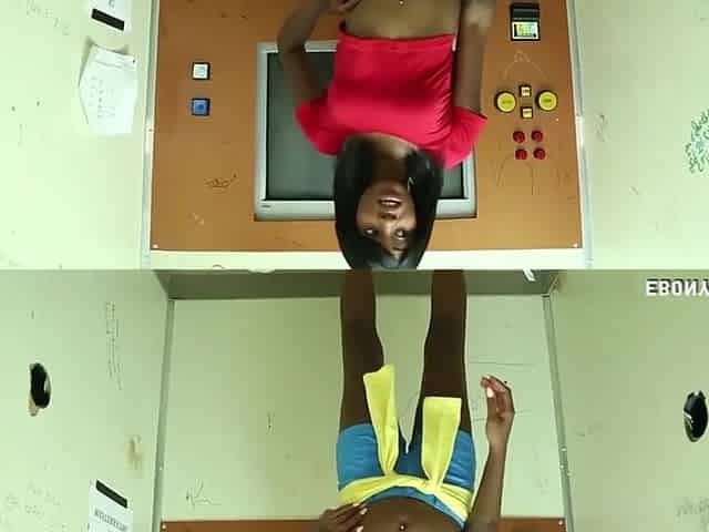 Hawt black loves jerking an erected shlong