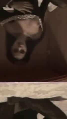 Young Black Girl Masturbates Her Hairy Pussy with Huge Dildo Then Fucked in the Ass and Cummed in Her Mouth