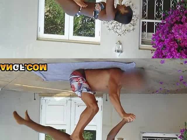 Breasty Black Sweetheart Stretched By The Pool In Wild Interracial Screw