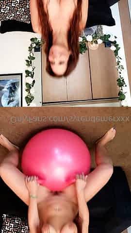 Great Big Boobs On Masturbating Redhead