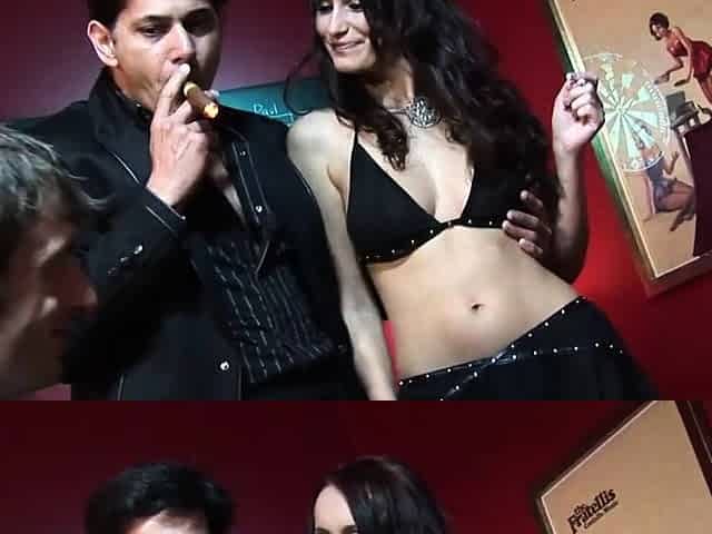 This Horny Slut Loves Her Cigars, Fat, Hard and at Least