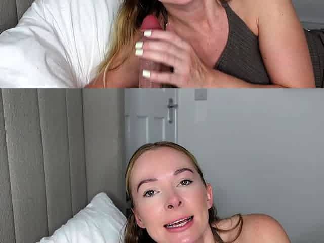 Big boobs milf masturbates with her dildo
