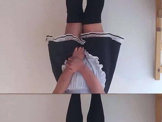 Cosplay Japanese Maid Pees in HD Homemade Video