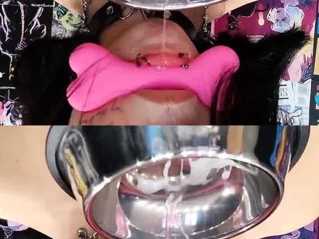 Cute curly brunette solo webcam masturbation