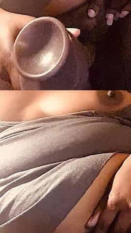 Playing with my 8 inch vibrator