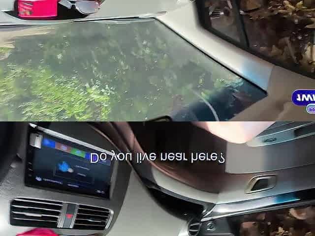 Charming golden-haired angel with a large butt has sex in a stranger's car.