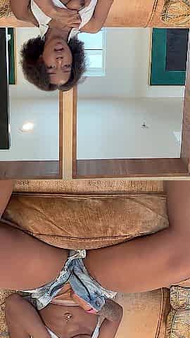 Solo Risky Mini Dildo Masturbation