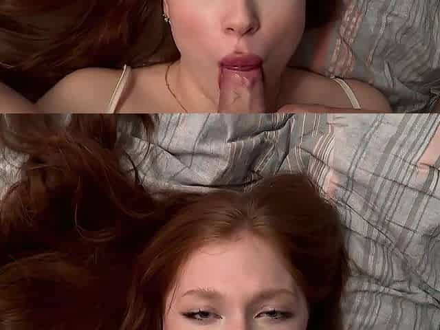 Stepsister woke up after party with wang in her throat