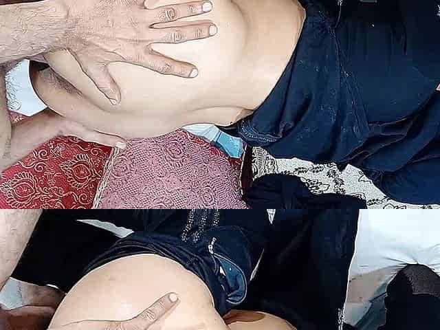 Sweet Indian Big Ass Wife in Punjabi Suit with Hijab Fucked Both Holes in Doggystyle and Missionary