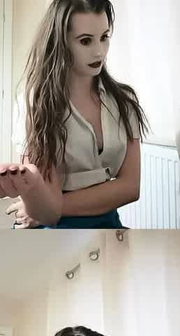 Busty Amateur Babe Masturbates her Pussy