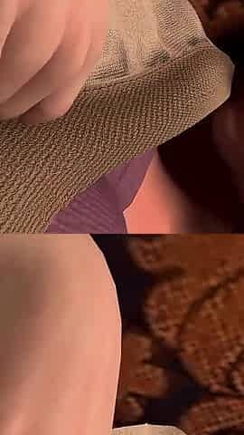 Anal with Hot Asian Maid Milf on the bed: 3D Porn