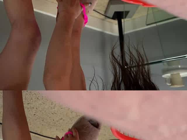 Tiny stepsis teen catches pervert stepbro with her panties