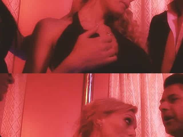 Uncontrolled Whores Scene 3: Blonde and Brunette Busty MILFs in Lingerie End up Sharing Semen After a Threesome