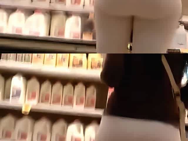 Big booty in yoga pants caught in a street candid video