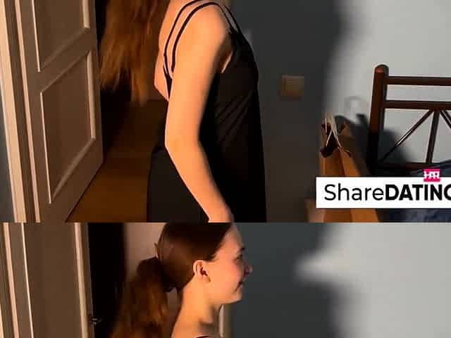 Redhead Teen with Big Tits Gives a Valentine's Day Blowjob f