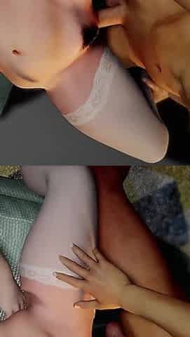 He Saw That Sexy Asian MILF Using Dildo and He Fucked Her Hard.