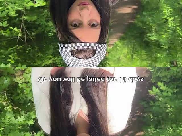 Public Sex in the Forest with a Hooligan Hotty Painting Graffiti
