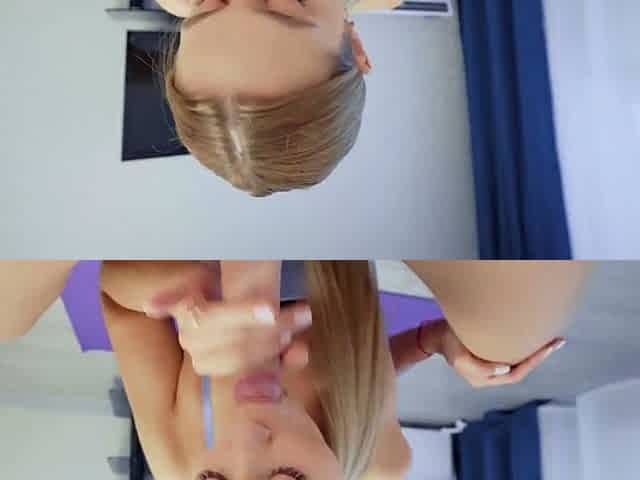 Brunette hardcore blowjob