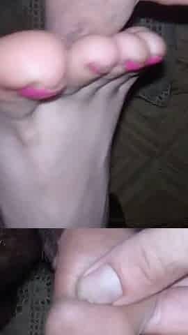 Part_1 Cute Neighbor Knows My Foot Fetish and Offered Me a Footjob to Let Her Play Video Games