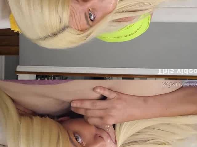 Slutty Blonde Shows Her Stepson How She Blow