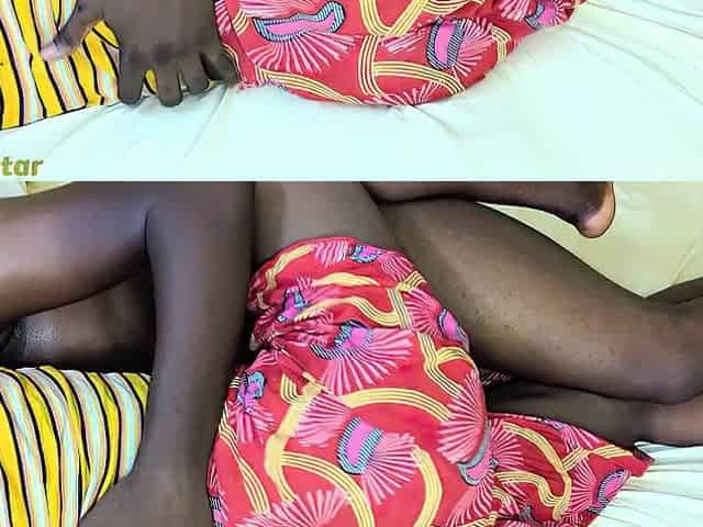 A youthful Afro maid looks lustful about being screwed by her boss
