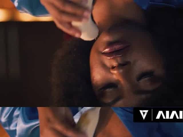 VIVID - Very Preggy Black Queen Gets Banged Hard on the Kitchen Counter