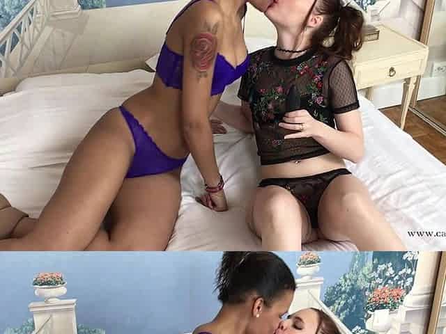 Lesbian Session with a Mixed-race Woman