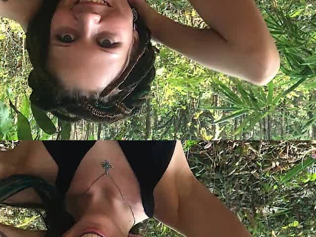 Sex and oral-job with exxxtra petite teen in the Jungle