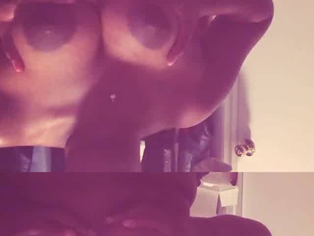 Black mother i'd like to fuck playing with her titts
