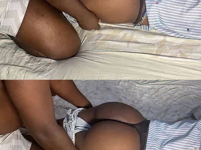 Afro slender thick Black homemade screw