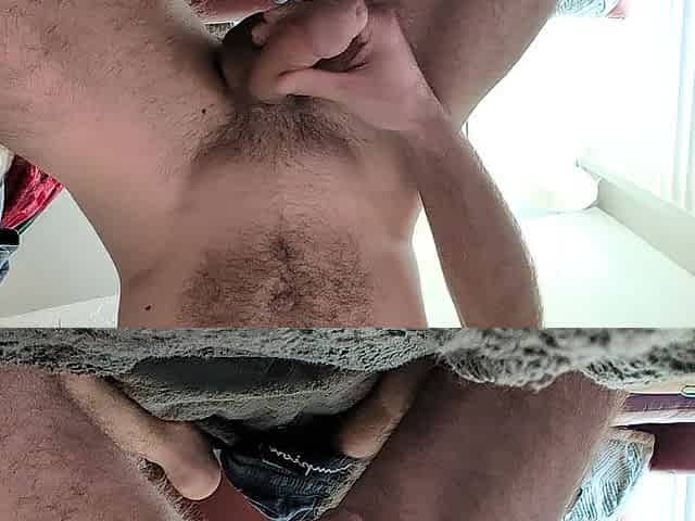 Precum and Spunk flow Compilation on my Bed