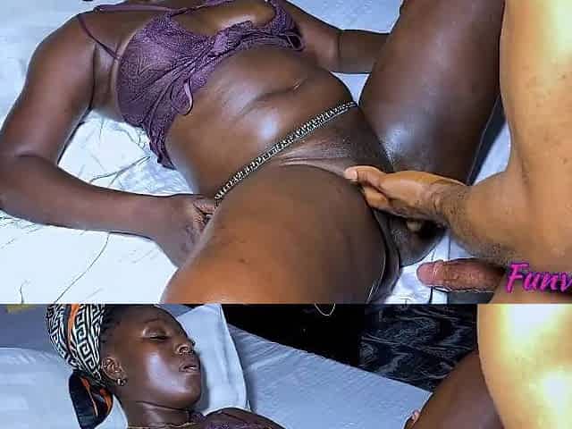 Traditional Afro wife cheating with an ex lover