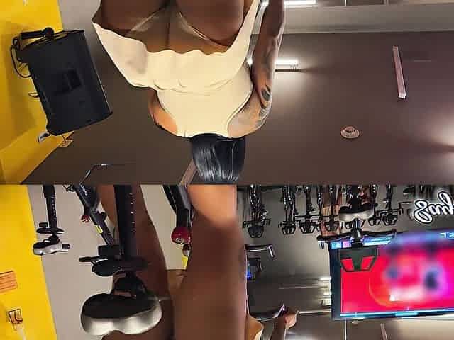 I discover a banging fitness of the gym and I give him the booty - Sayafit