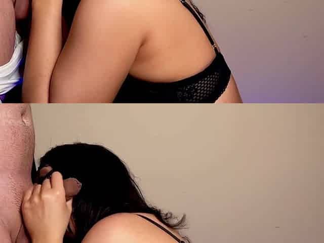 That guy likes to cum inside my throat and I love to drink it
