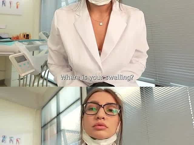 The Dentist Doctor Screwed the Patient in the Dental Office! Cowgirl, Doggy, Bj