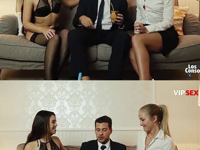 Learning French In FFM 3-some With Slim Brunette French Tiffany Doll And Blonde Spanish Sicilia