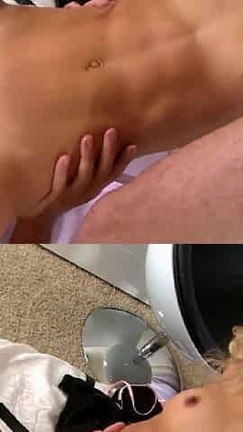 Blonde Titty Slut in MMF-dp Gangbang: Ass & Pussy Destroyed, Covered in Cum!